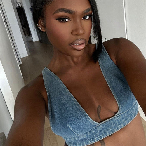 Arden Denim Vest Bra