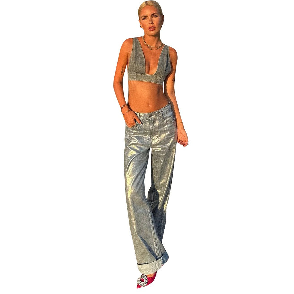 Arden Denim Vest Bra