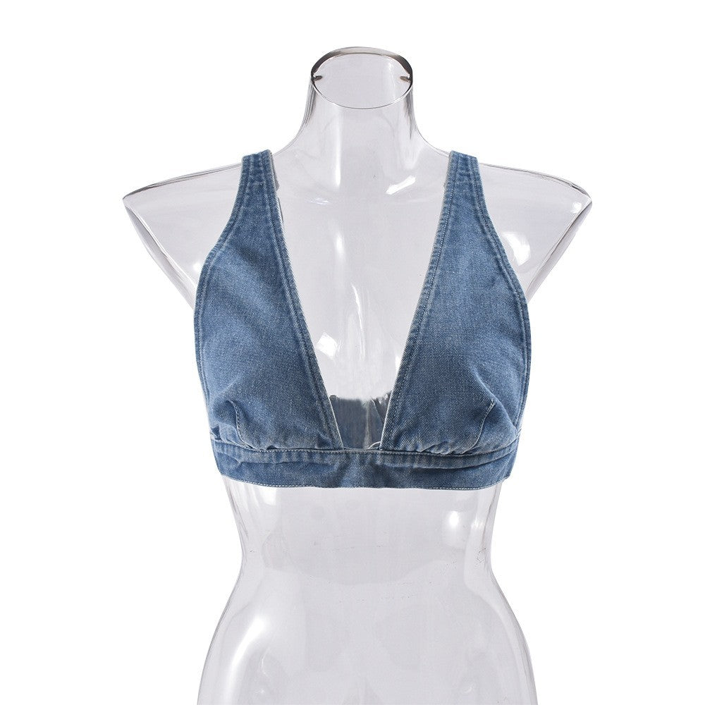 Arden Denim Vest Bra