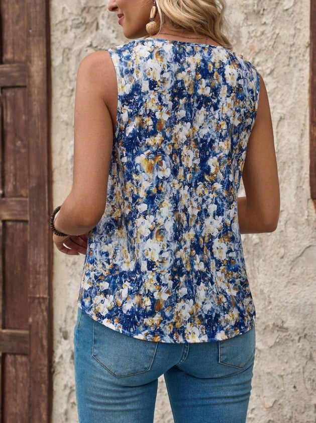 Calla Floral V-Neck Vest