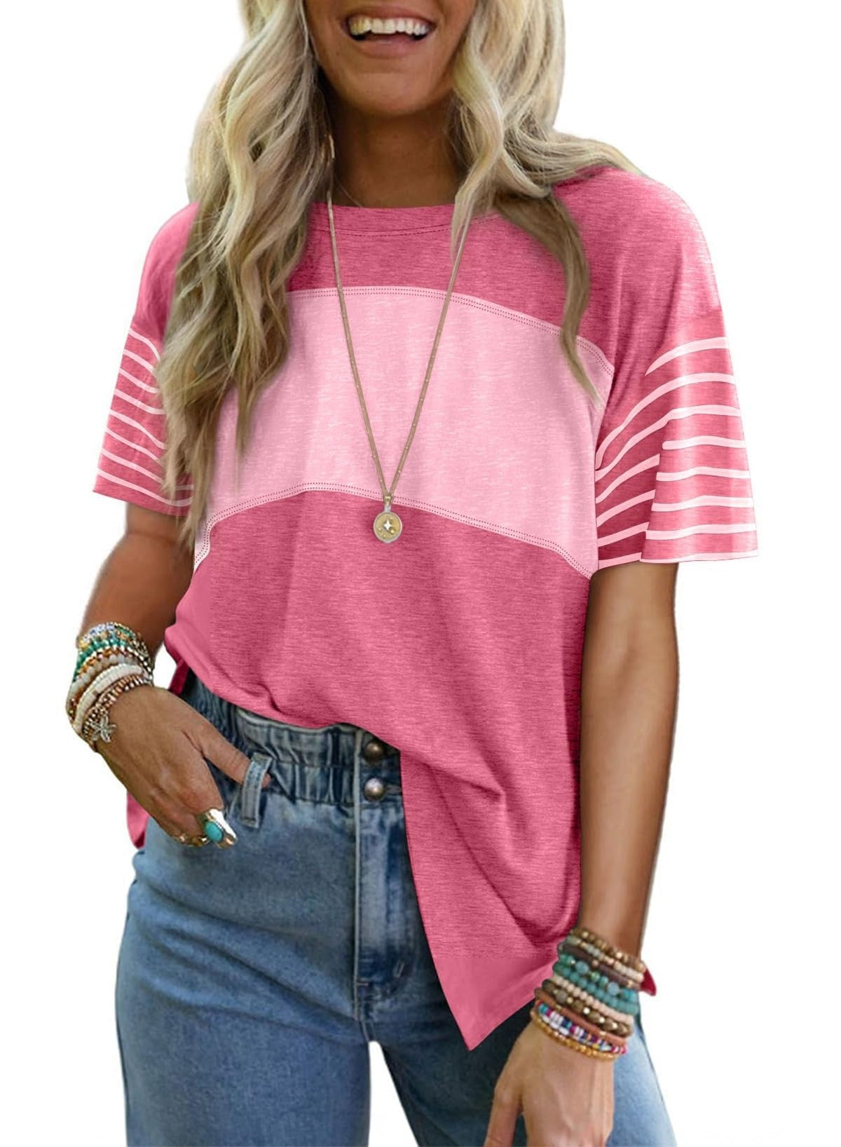 Nola Contrast Stripe Tee