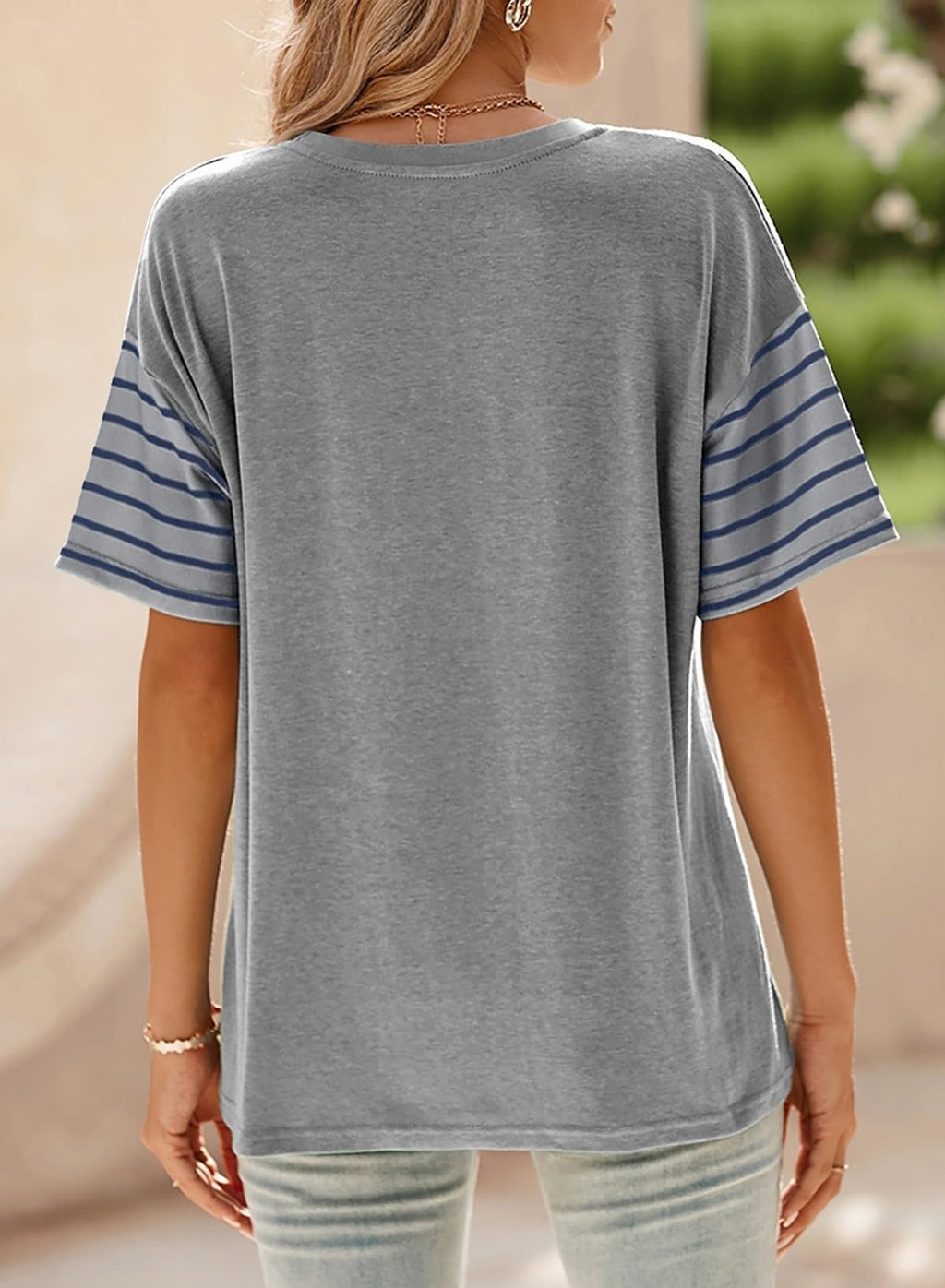 Nola Contrast Stripe Tee