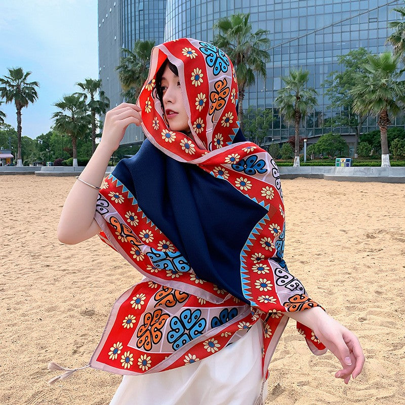 Selene Ethnic Print Shawl