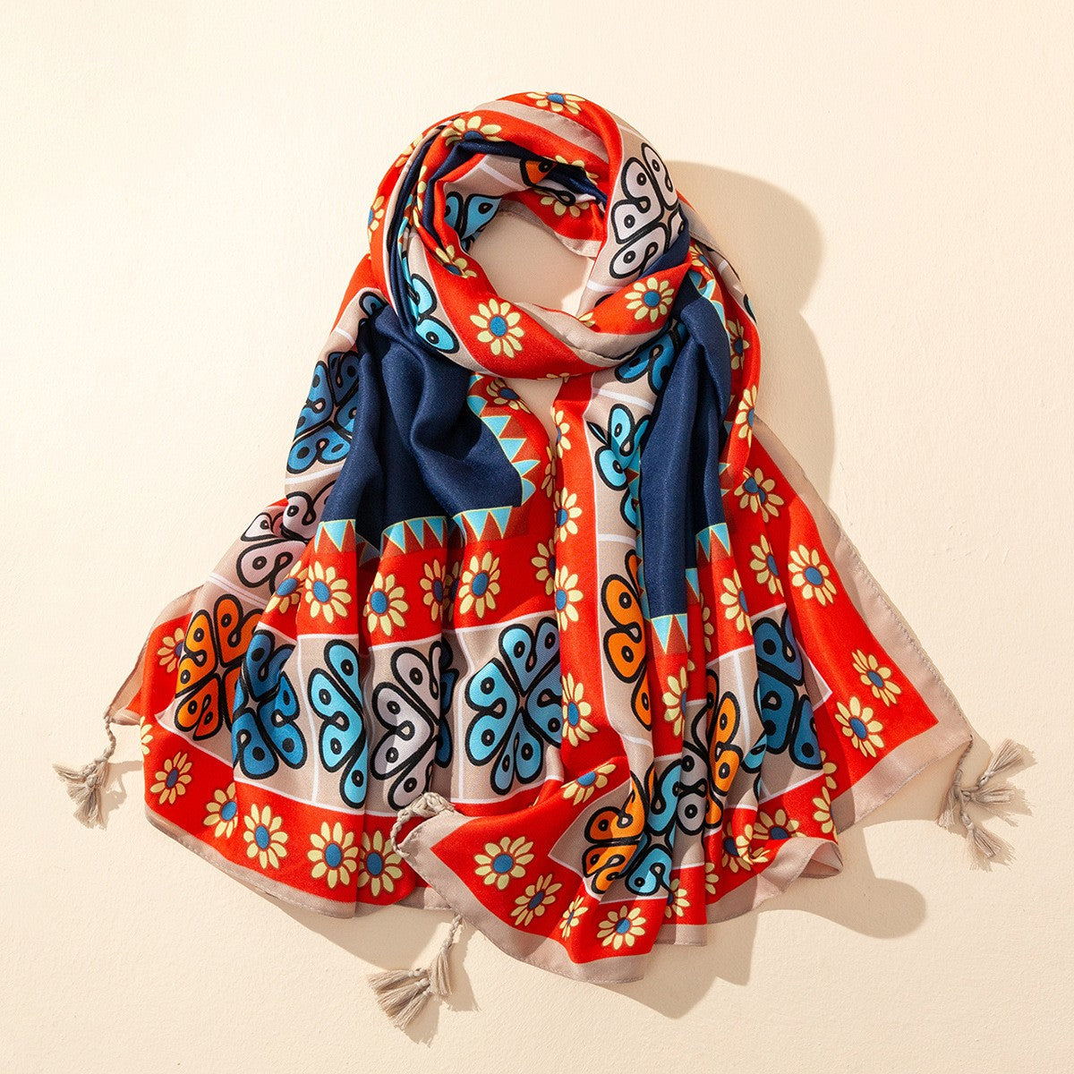Selene Ethnic Print Shawl